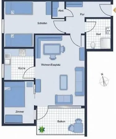 アパート Oland Whg 1 Wattlaeufer *